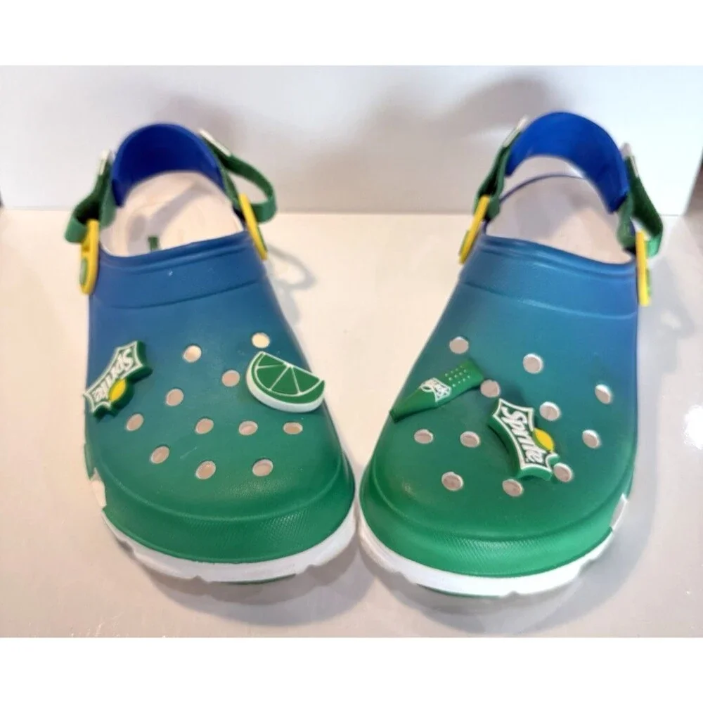 Crocs Sprite Coca-Cola Clog M 10 W 12 Green Lemon Comfort All Terrain Sandals